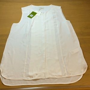 Kate Spade Cream Silk Sleeveless Blouse 4